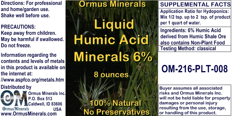 Humic Acid Minerals 6 Percent